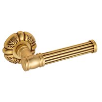 Дверная ручка Venezia Impero D5 французcкое золото + коричневый - Venezia Collezione