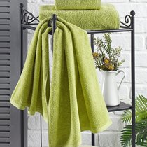 Полотенце махровое "KARNA" EFOR 420 гр (70x140) см 1/1, цвет зеленый, 70x140 - Bilge Tekstil
