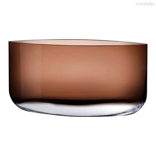 Ваза Nude Glass Лезвие 20х39,5 см, стекло хрустальное, карамельная - Nude Glass