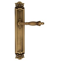 Дверная ручка Venezia Olimpo на планке PL97 матовая бронза - Venezia Collezione