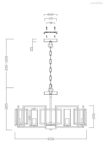 Подвесной светильник Maytoni H009PL-06G - Maytoni