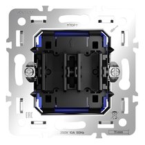 Механизм выключателя с самовозвратом двухклавишного 10А, S70 - Voltum