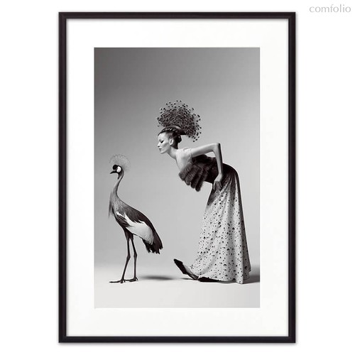 Девушка и журавль, 50x70 см - Dom Korleone