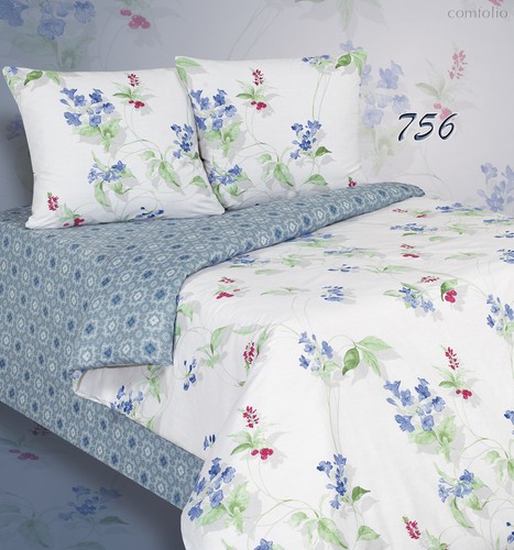 Комплект постельного белья ПА-3-756 Евро Поплин с наволочками 70х70х2шт. - АльВиТек