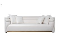 Диван трехместный Толедо (GD/Toledo) св. бежевый рогожка Norton-Svbeg 236x97x77см - Garda Decor