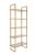 Стеллаж прозр. стекло/золото 81x40x200см - Garda Decor