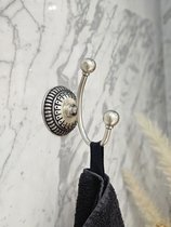 Крючок одинарный Классика, цвет Состаренное серебро - Covali