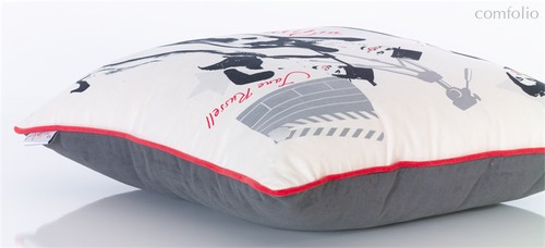Чехол для декоративной подушки "Голливудская сказка", 45х45 см, 02-9694/1, цвет красный/черный, 45x45 - Altali