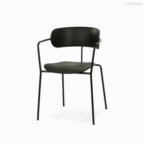 Обеденный стул Pedigree c подлокотниками, цвет черный - Cosmo