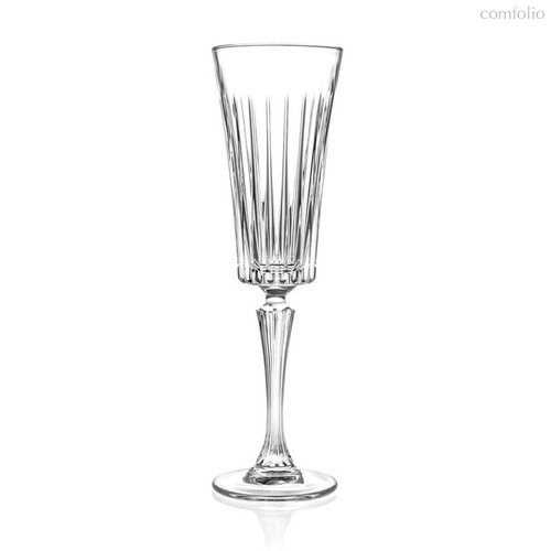 Бокал-флюте для шампанского 210 мл хр. стекло Style TimeLess RCR Cristalleria 6 шт. - RCR Cristalleria Italiana