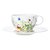 Чашка чайно-кофейная с блюдцем Rosenthal Альпийские цветы 300 мл, фарфор костяной - Rosenthal
