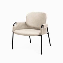 Кресло Claudio Lounge, цвет бежевый/черный - Cosmo