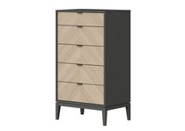 Комод Fjord 5 ящиков (темно-серый) - Ellipse