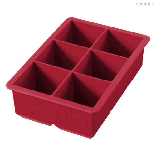Форма силиконовая для льда Tovolo Королевский куб 5х11х19,5 см, темно-красная - Tovolo