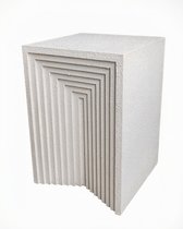 Бежевый приставной столик Кносс - Louvre Home