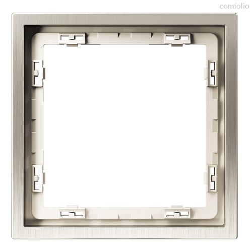 Рамка металлическая на 1 пост, S70 Metal никель - Voltum