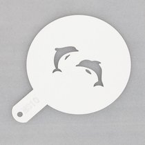 Трафарет декоратор d11 см "Дельфины" пластик - P.L. Proff Cuisine