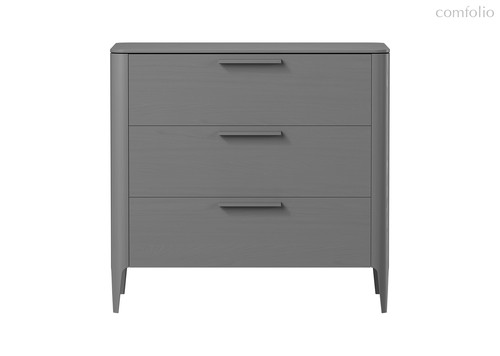 Комод Type oak 3 ящика ширина 90 см (серый) - Ellipse