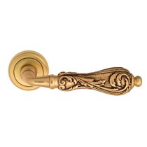 Дверная ручка Venezia Monte Cristo D1 французское золото + коричневый - Venezia Collezione