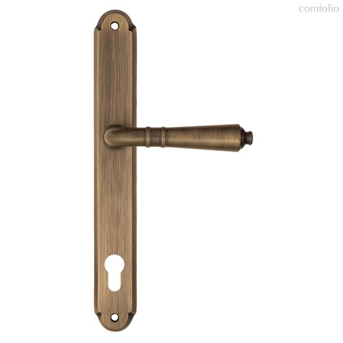 Дверная ручка на планке Fratelli Cattini "TOSCANA" CYL PL01-BY матовая бронза - Fratelli Cattini