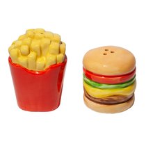 Набор из солонки и перечницы Fast food, Burger & F - DOIY