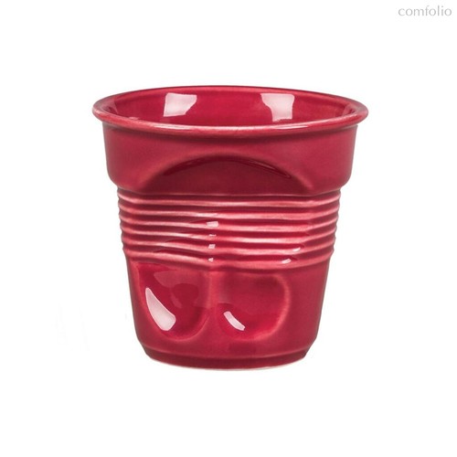 Чашка кофейная Barista (Бариста) "мятая" 140 мл, h 7 см 6 шт., цвет бордовый - P.L. Proff Cuisine