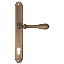 Дверная ручка на планке Fratelli Cattini "RETRO" CYL PL01-BY матовая бронза - Fratelli Cattini