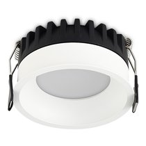 LED, CRATER cв-к встраиваемый, 10W, 744Lm, 2700-3000-4000K, D81, 5хH39мм, IP44, 120°, Ra>90, UGR<19, PF0, 9, белый RAL9003, источник питания в комплекте - Donolux