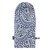 Прихватка-варежка темно-синего цвета с принтом Спелая Смородина из коллекции Scandinavian touch, 14х32 см - Tkano