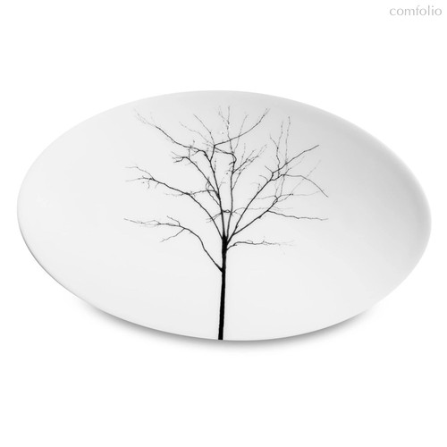 Блюдо овальное Dibbern Чёрный лес 16 см, фарфор костяной - Dibbern