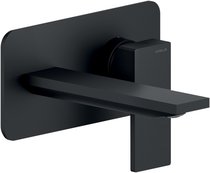 SE124198BM SEVEN смеситель для раковины настенный (внешняя часть), матовый черный