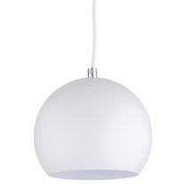 Лампа подвесная Ball, белая матовая, белый шнур - Frandsen