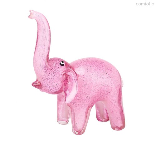 Фигурка Розовый слон 16х21см - Art Glass