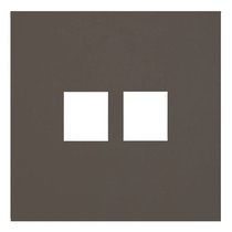 Лицевая панель для двойной информационной розетки 35442 CP, капучино