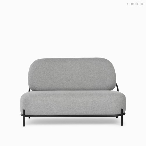 Диван Pawai ширина 125, цвет светло-серый/черный - Cosmo Red