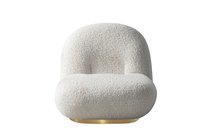 Кресло Альбано (Albano) иск. мех белый 75x88x64см - Garda Decor