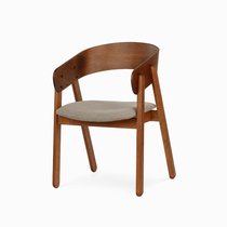 Обеденный стул Devlin, цвет коричневый/сливочный - Cosmo Red