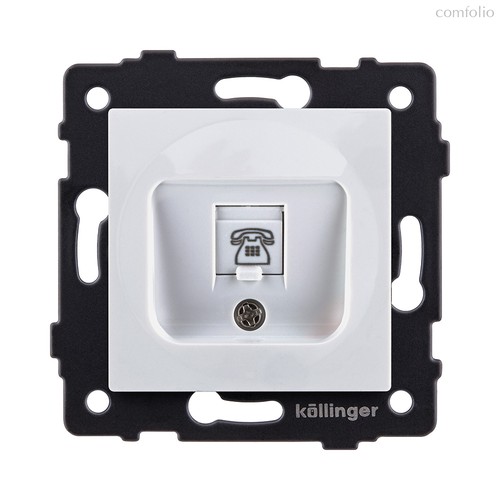 Розетка телефонная RJ11, белый Kollinger REA-009WH для Aspekt, Eleganz, Reflex - Kollinger