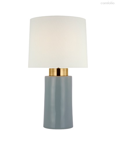 Серо-голубая настольная лампа Бьют, цвет синий - Louvre Home