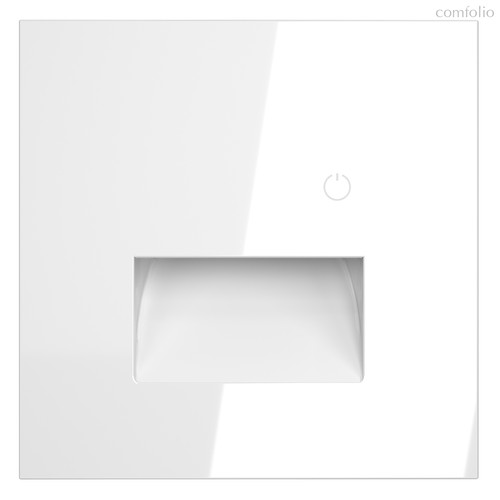 Накладка для подсветки светодиодной с датчиком, S70 белый глянцевый - Voltum