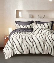 Комплект постельного белья CA-7-766 Дуэт Сатин печатный с наволочками 70х70х2шт.+ 50х70х2шт. - АльВиТек