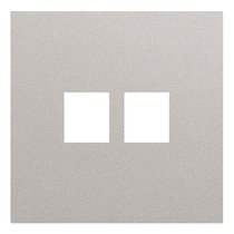 Лицевая панель для двойной информационной розетки 35442 PL, платина - Rikett