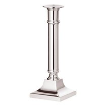 Подсвечник для столовой свечи Edzard Кент 8,5х8,5 см, h21 см, посеребрение