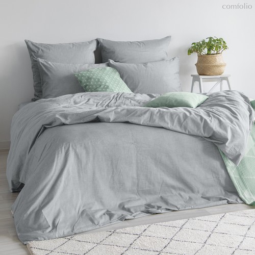 Пододеяльник "Verossa" Melange 200/220 Silver, 200x220 - Nordtex