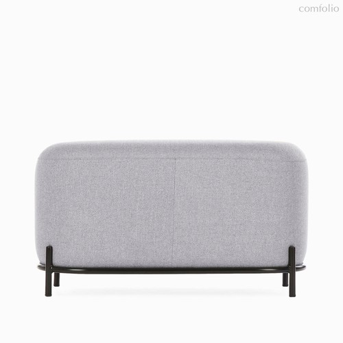 Пуф Pawai 80х45, цвет светло-серый/черный - Cosmo Red