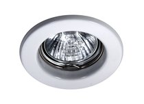 DL060BW Светильник встраиваемый не поворотный MR16, max 50w GU5, 3 D 80 H 38, бел. брилл-ый - Donolux