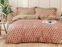 Комплект постельного белья CA-7-074 Дуэт Сатин печатный с наволочками 70х70х2шт.+ 50х70х2шт. - АльВиТек