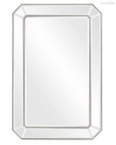 Зеркало в серебряной раме Леннокс, цвет серебряный - Louvre Home