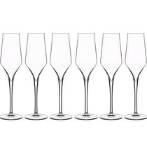 Набор бокалов для шампанского Luigi Bormioli Супремо 240 мл, 6 шт, стекло хрустальное - Luigi Bormioli