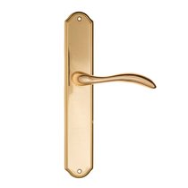 Дверная ручка на планке Fratelli Cattini LUCCIA PL02-OLV полированная латунь